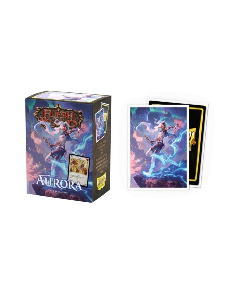 Dragon Shield x100 protège-cartes Standard Art - Flesh and Blood : Aurora