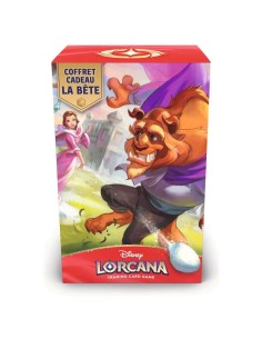 Coffret cadeau La Bête Disney Lorcana Hyperia City Chapitre 14 francais avec carte promotionnelle 5 boosters