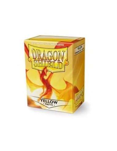 Dragon Shield x100 protège-cartes standard Mat - Jaune