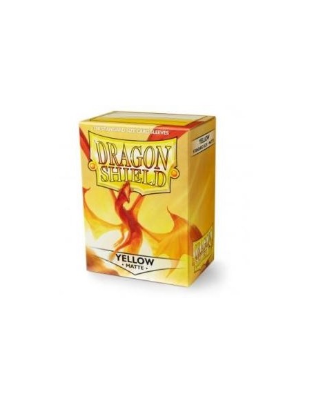 Dragon Shield x100 protège-cartes standard Mat - Jaune