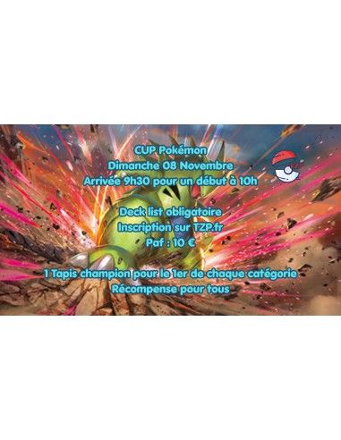 CUP Pokémon dimanche 08 novembre