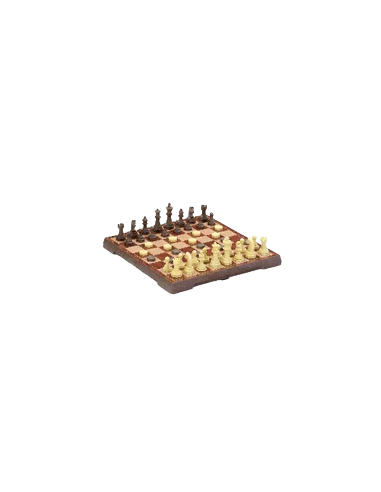 Échecs Et Dames Magnétiques 24X24 Cm