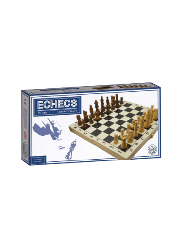 Echiquier Pliant en Bois 28 cm