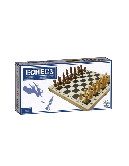 Echiquier Pliant en Bois 28 cm