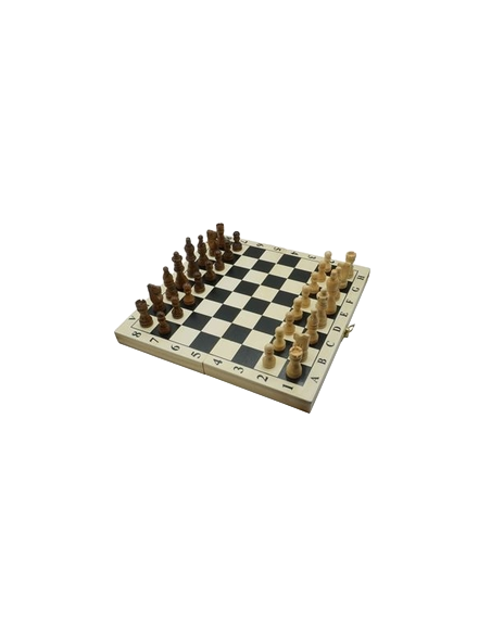 Echiquier Pliant en Bois 28 cm
