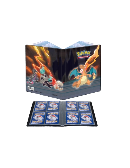 Pokémon - Ultra Pro - Portfolio - A5 - 4 Cases - DRACAUFEU 10 pages de 4 cases (80 cartes recto-verso)