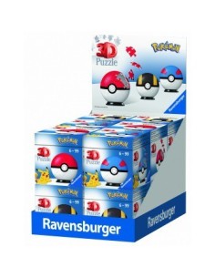 Puzzle - Ravensburger - Puzzles 3D - 54 pièces - POKEBALLS